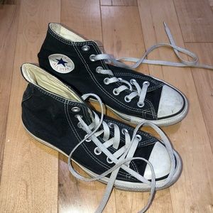 Black hightop Converse